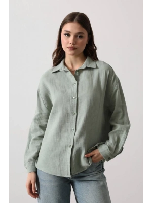 üslin Uzun Kol Gömlek  Haki