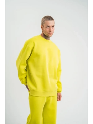 Uzun Kol Bisiklet Yaka Basic weathirt  arı