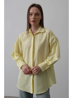 Uzun Kol Gömlek  Sarı
