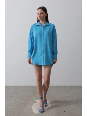 Uzun Kol Gömlek  Turkuaz