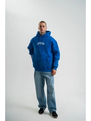 Uzun Kol Kapşonlu Yıkamalı Baskılı weathirt  avi