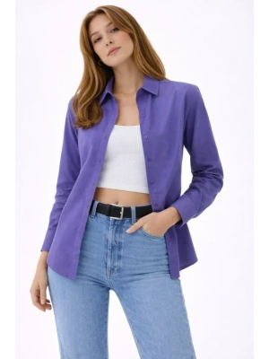 Uzun Kollu Gömlek Düğmeli Klasik Yaka Günlük Ve Ofis Şıklığına Uygun  or