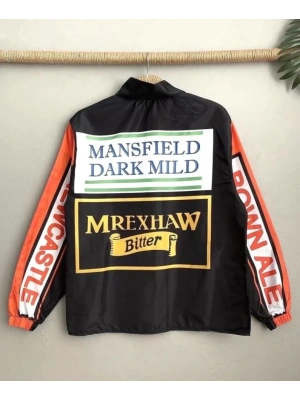 Vintage Baskılı Paraşüt Rüzgarlık  iyah