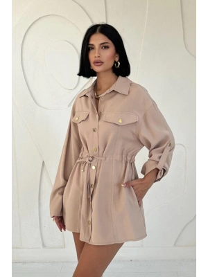 Vizon Çıtçıtlı Tünelli Gömlek