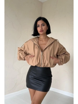 Vizon Kısa Fermuarlı Bomber Ceket