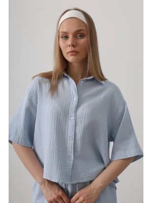 Yarım Kol üslin Gömlek  Bebe avisi