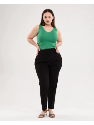 Yüksek Bel Battal Pantolon