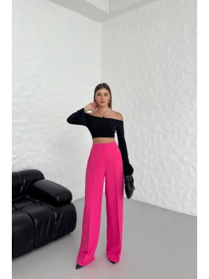 Yüksek Bel Pensli̇ Palazzo Pantolon