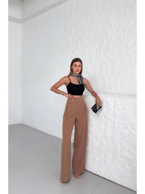 Yüksek Bel Pensli̇ Palazzo Pantolon