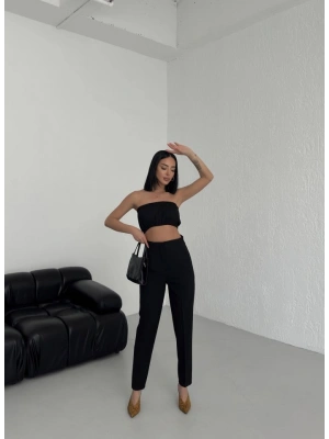 Yüksek Bel Pensli̇ Pantolon