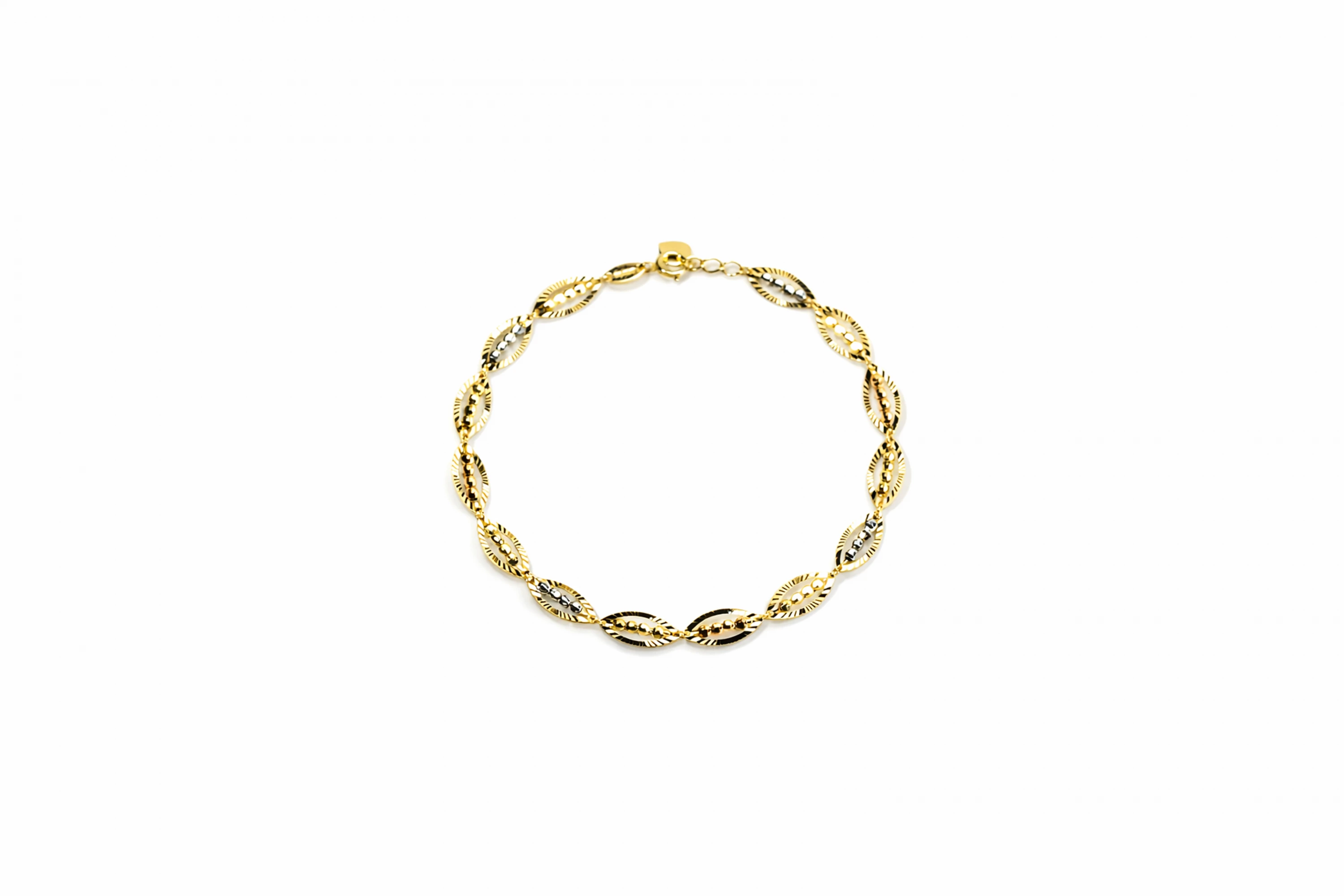 14 Ayar Modern Desenli Bileklik (20 cm)