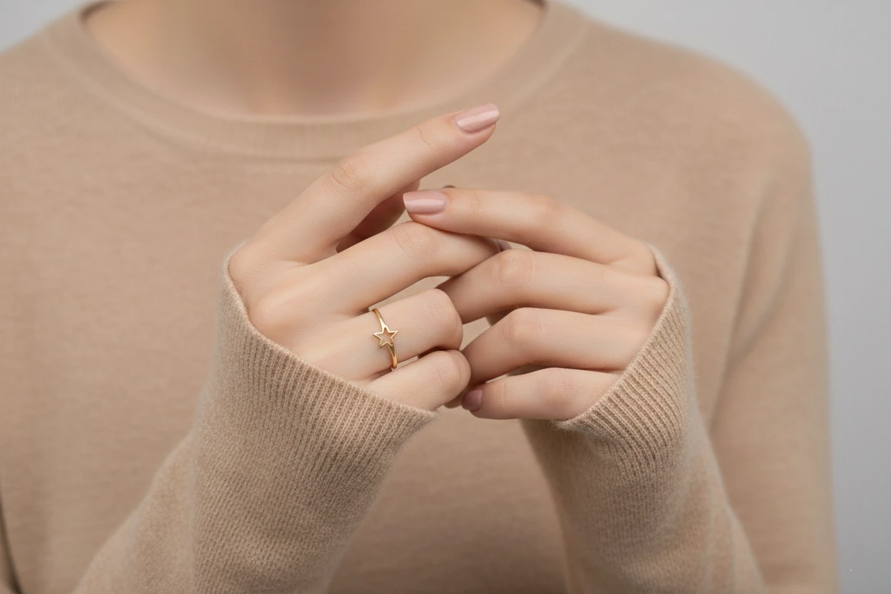 14 Ayar Yıldız Model Yüzük