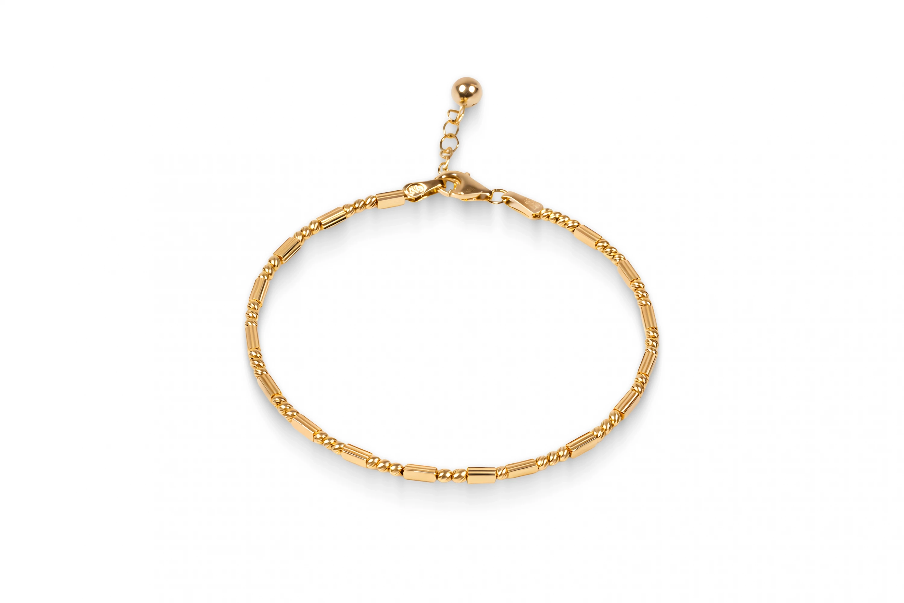 14 Ayar Zarif Burgu Silindir Bileklik