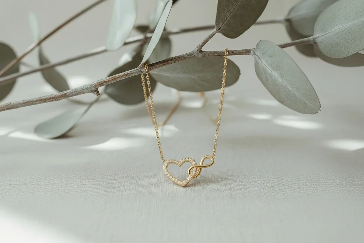 14 Ayar Kalpli Sonsuz Kolye