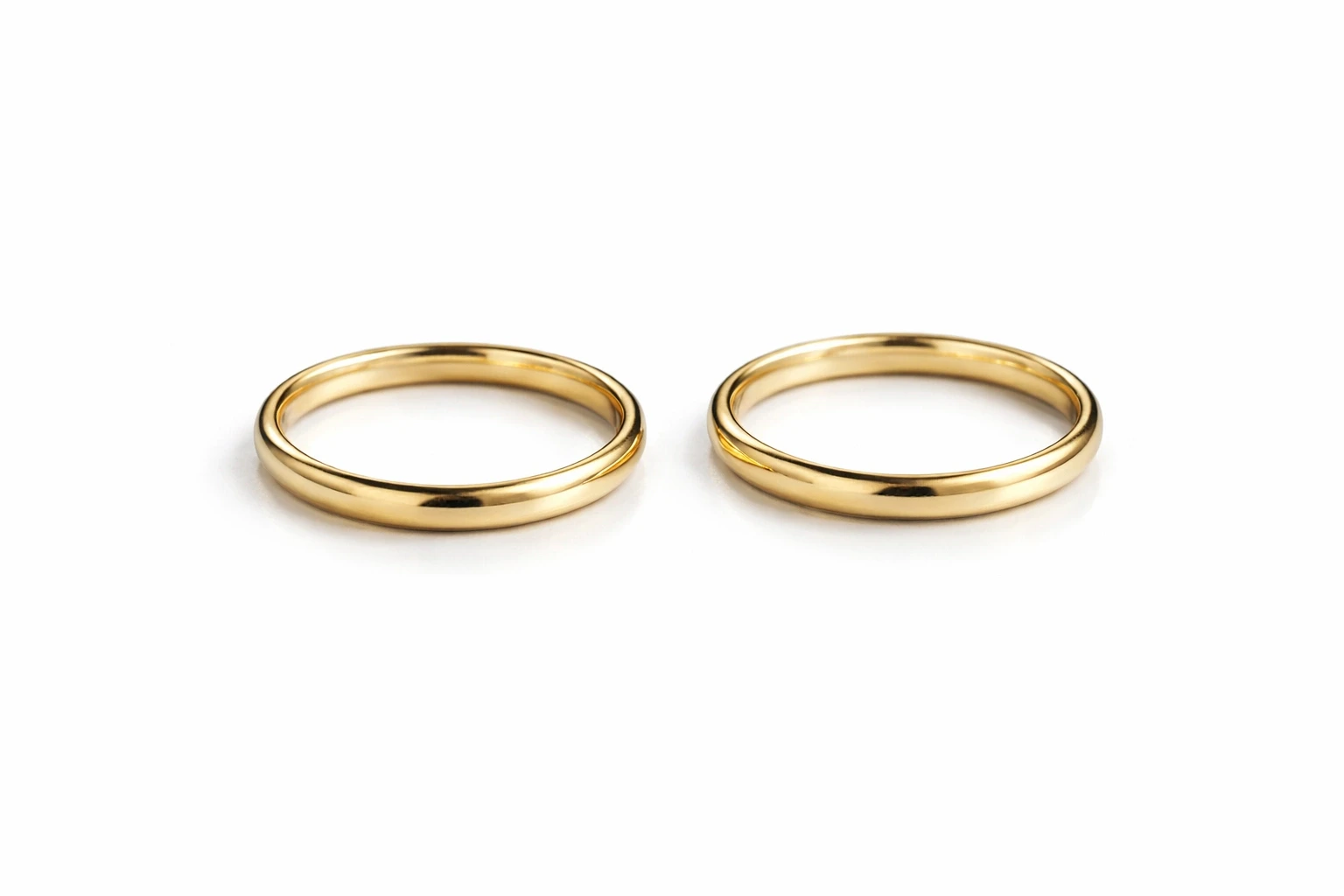 14 Ayar Düz Klasik Çift Alyans