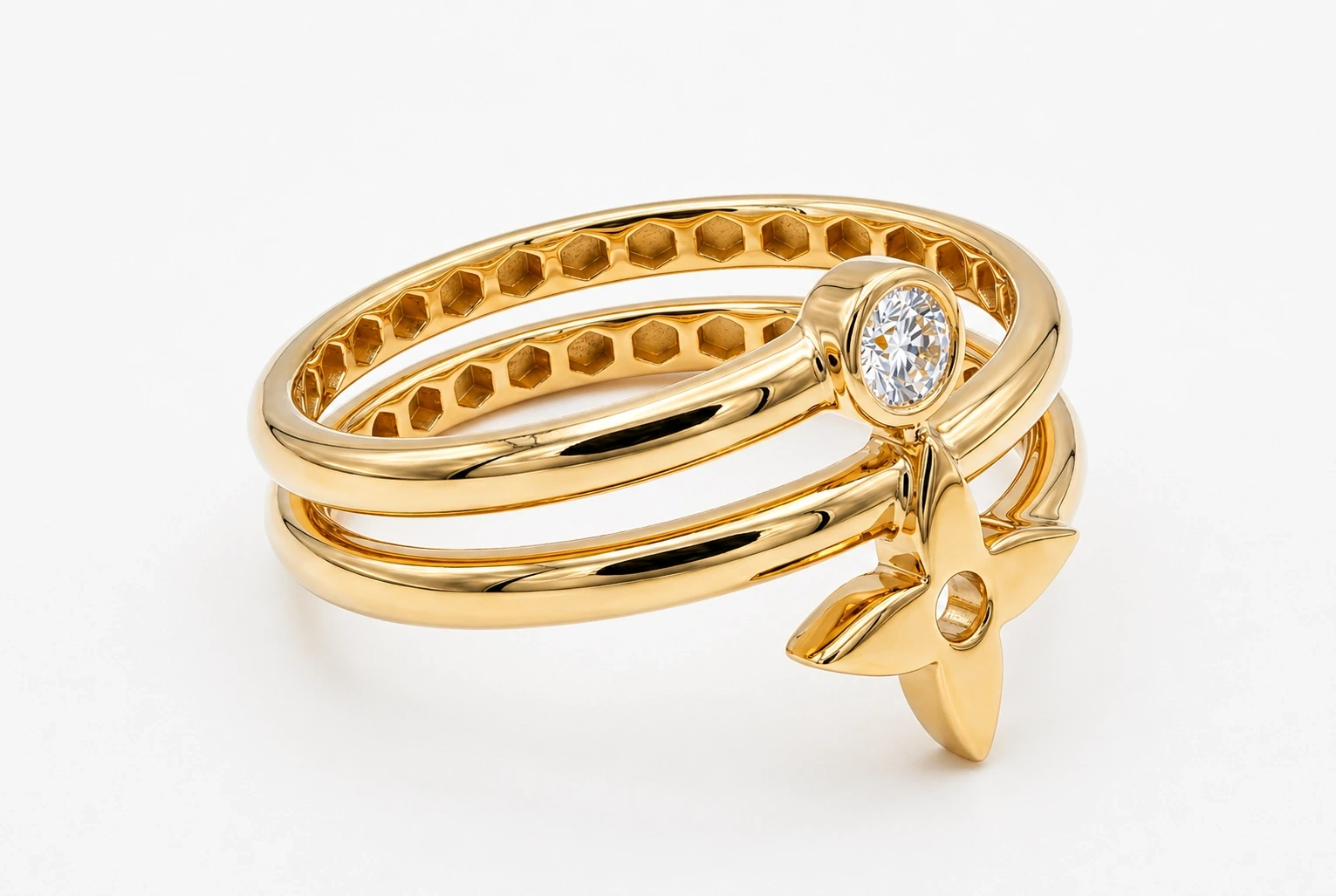 14 Ayar Altın Stella Linea Yüzük