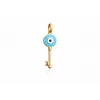 14 Ayar Turkuaz Anahtar Kolye Ucu