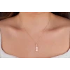 14 Ayar Rose Altın Keman Kolye