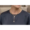 14 Ayar Altın Luxury Knot Y Kolye