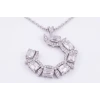 Broche Jardin Baget Pırlanta Kolye