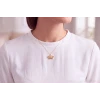 14 Ayar Altın Lotus Işıltısı Kolye