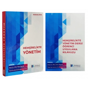 HEMŞİRELİKTE YÖNETİM ve (Hemşirelikte Yönetim Dersi Öğrenci Uygulama Kılavuzu) Kitapları 2si birlikte