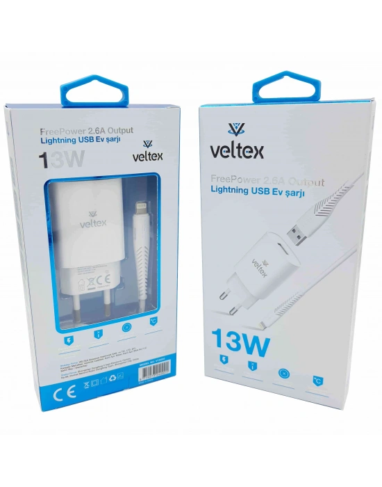 13W 2.6A İphone Şarj Aleti Veltex VTX-002