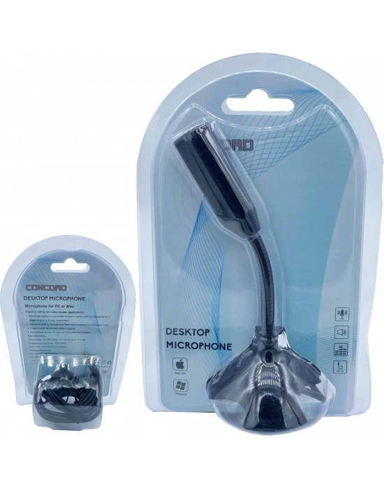 3.5 mm Aux Jaklı Masaüstü Mikrofon Concrod MC-6