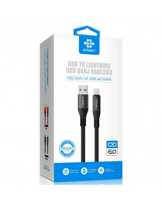 6A İphone Hızlı Şarj Kablosu Arbaks ARB-306