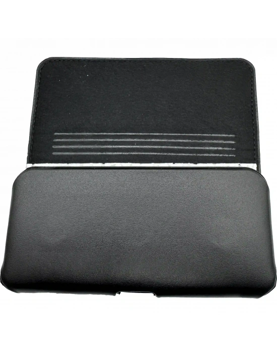 Bele Takılan Kapaklı Mıknatıslı Suni Deri Telefon Kemer Kılıfı (16 x 8.5 cm) MSK01