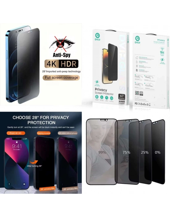 iphone 13 Pro Max / 14 Plus – Hayalet Antistatik ESD Cam Tam Kaplayan Dvip