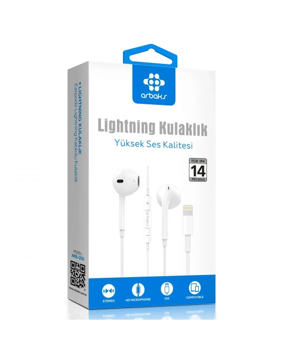 İphone 14 Lightning Kulaklık Arbaks Arb-200