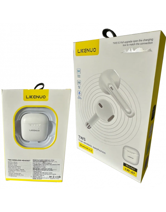Likenuo LW-07 TWS Bluetooth 5.3 Kablosuz Kulaklık Dokunmatik Stereo
