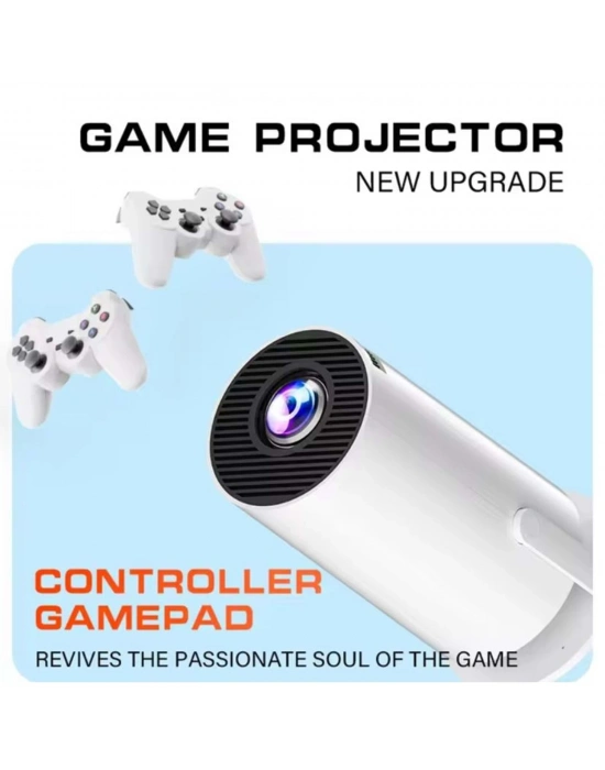 M300 MAX Retro video oyunu konsolları Android 11 sistemi mini taşınabilir akıllı projektör 720p ev projektör 64GB 46000 + oyunlar