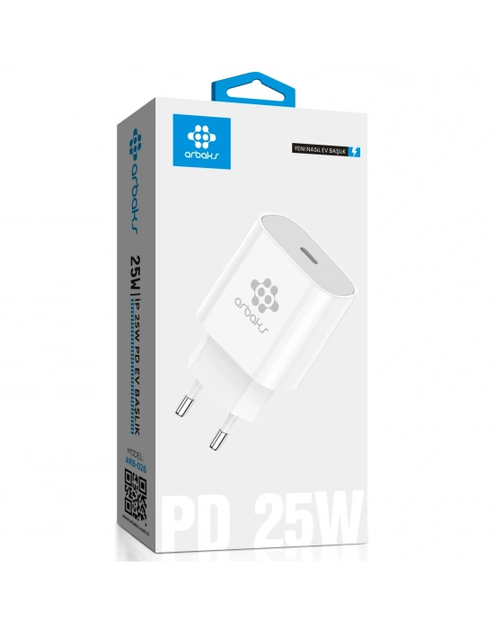 PD 25W Tek Girişli Hızlı Şarj Başlik Arbaks ARB-026B