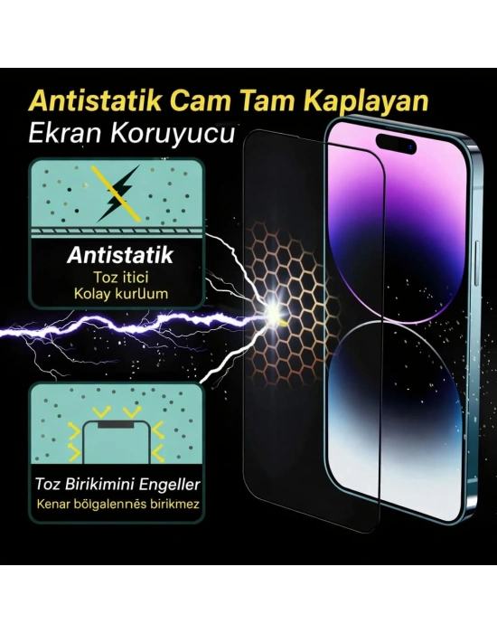 RM 9A / 9C / 10A – Redmi Antistatik Cam Tam Kaplayan Ekran Koruyucu