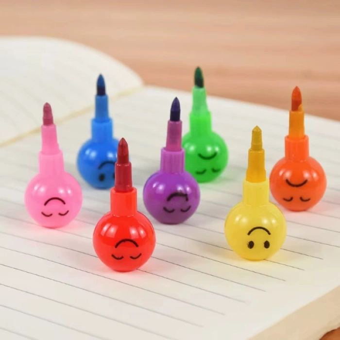 4lü Emojili Yumurtlayan Boya Kalemi Seti