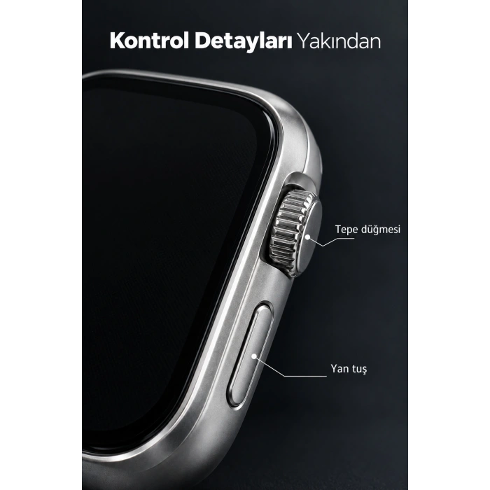 Akıllı Saat Bluetooth Aramalı ve 7 Kordonlu Set - Lisinya