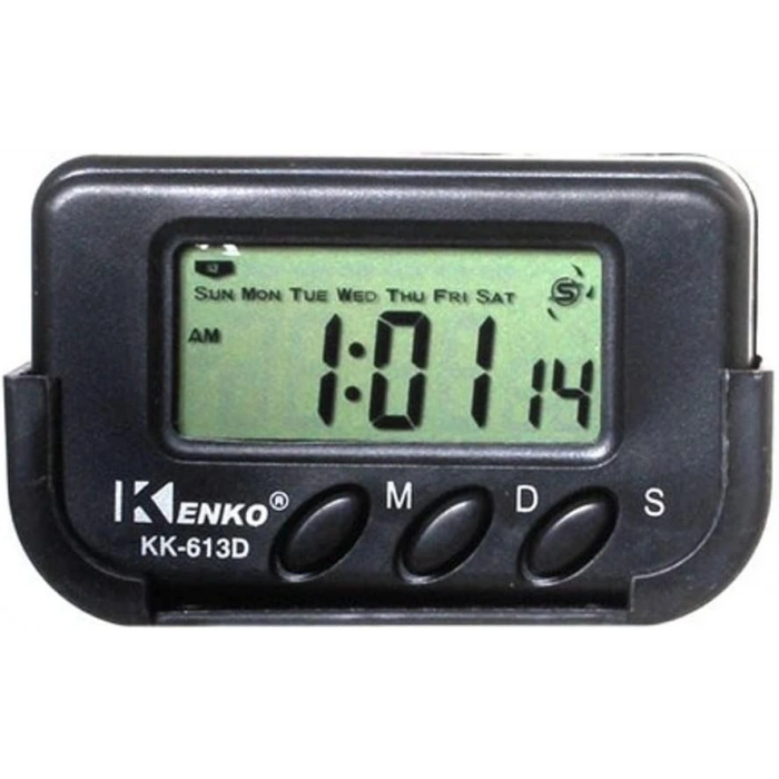 Dijital Küçük Masa Araba Saati Alarm Kronometre Kenko Kk-613d