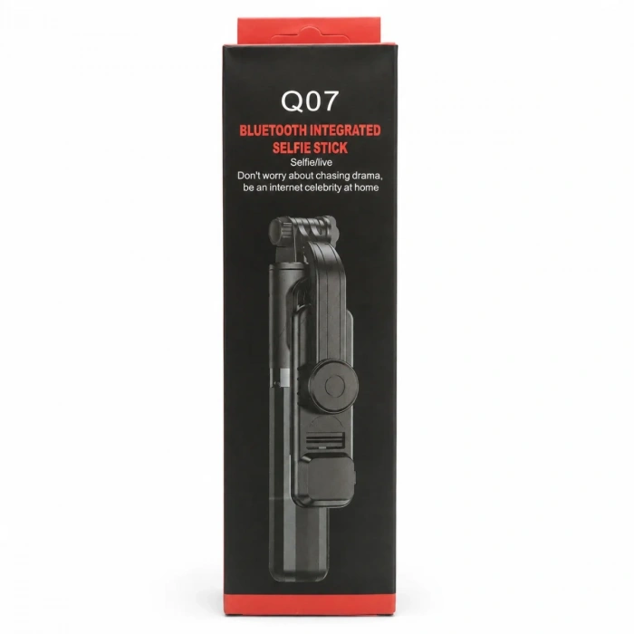 Q07 Bluetooth Kumandalı Tripod Selfie Çubuğu Siyah