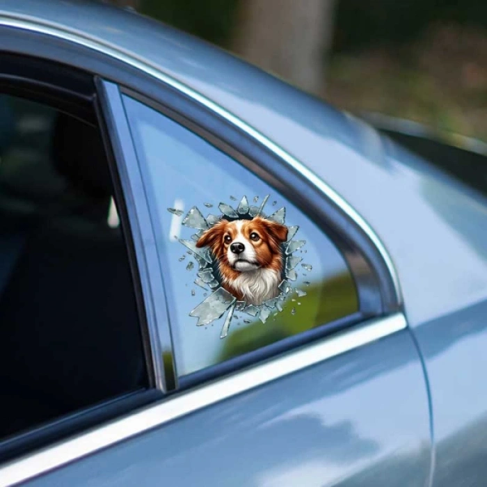 Fulcar Köpek Tasarımlı Araç Stickerı
