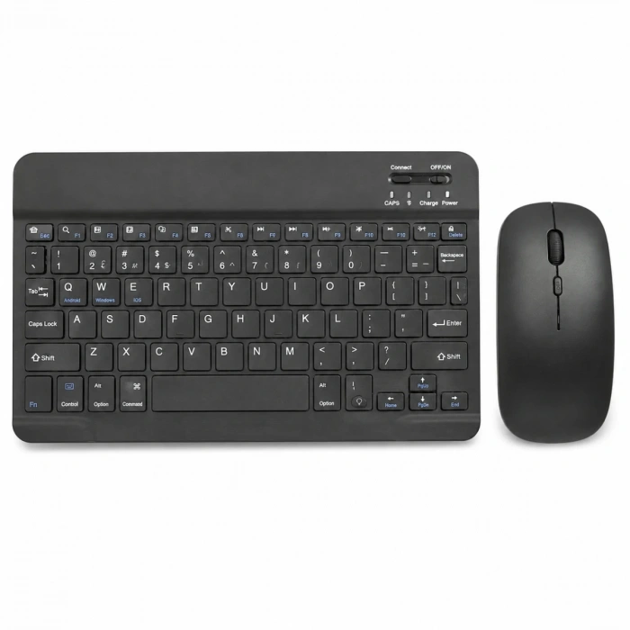 BJ190 Bluetooth Şarjlı Klavye Mouse Seti Siyah