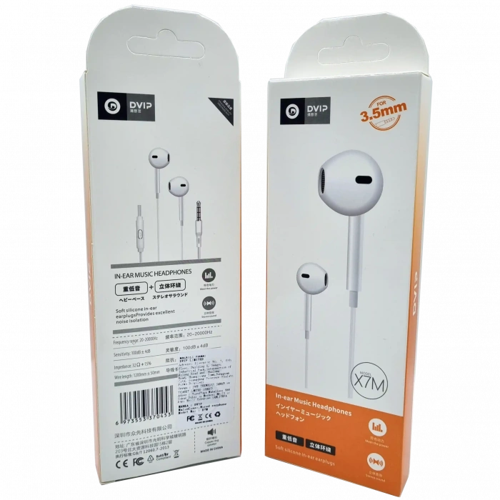 In-ear Music Headphones Mikrofonlu Kulaklık Dvip X7M