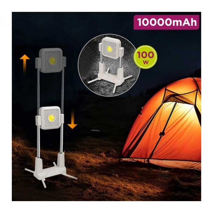 Katlanabilir Kamp Lambası Çok İşlevli Ultra Güçlü 4 Modlu Aydınlatma ( Lisinya )