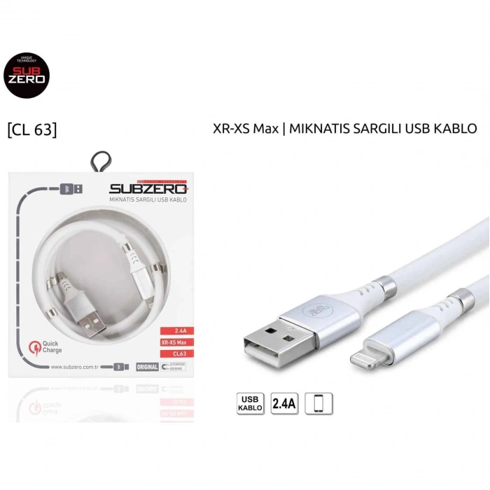 Mıknatıs (İphone) Sargılı Hızlı Kablo Subzero CL63