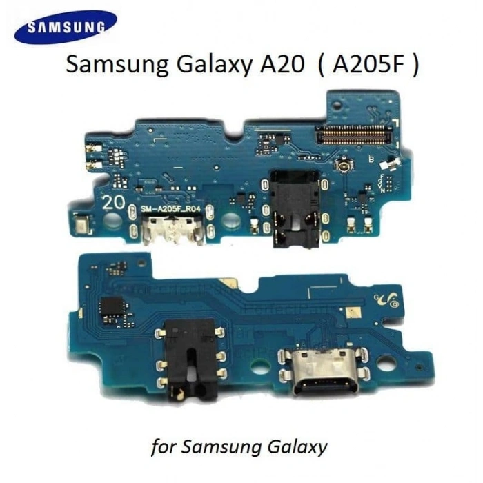 ORJ Samsung Galaxy A20 ( A205F ) Şarj Kulaklık Soket Mikrofon Bordu