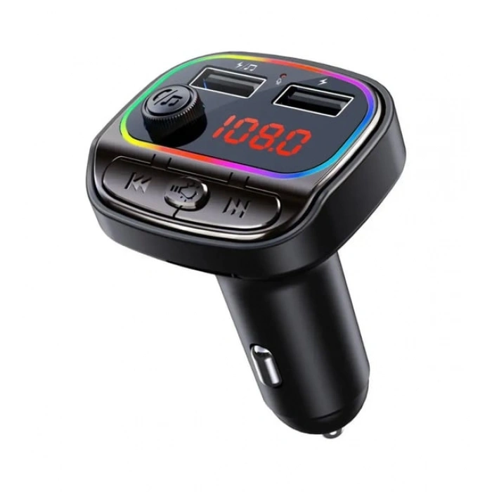 RGB Renkli Araba FM MP3 Çalar Kablosuz Bluetooth 5.0 C26