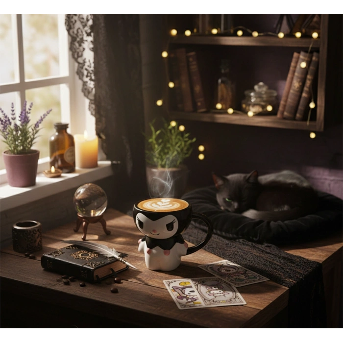 Sanrio Kuromi Kapaklı Kupa