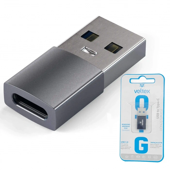 USB To TYPE-C Dönüştürücü Veltex VTX-501-500-504