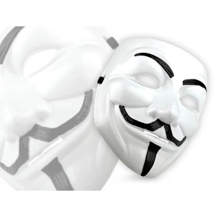 V for Vendetta Maskesi - 12li Paket - Plastik
